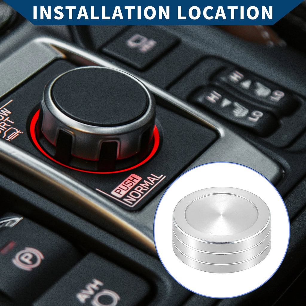Drive Mode Gear Shift Knob Cover for Subaru Forester (2019–2022) Silver Tone