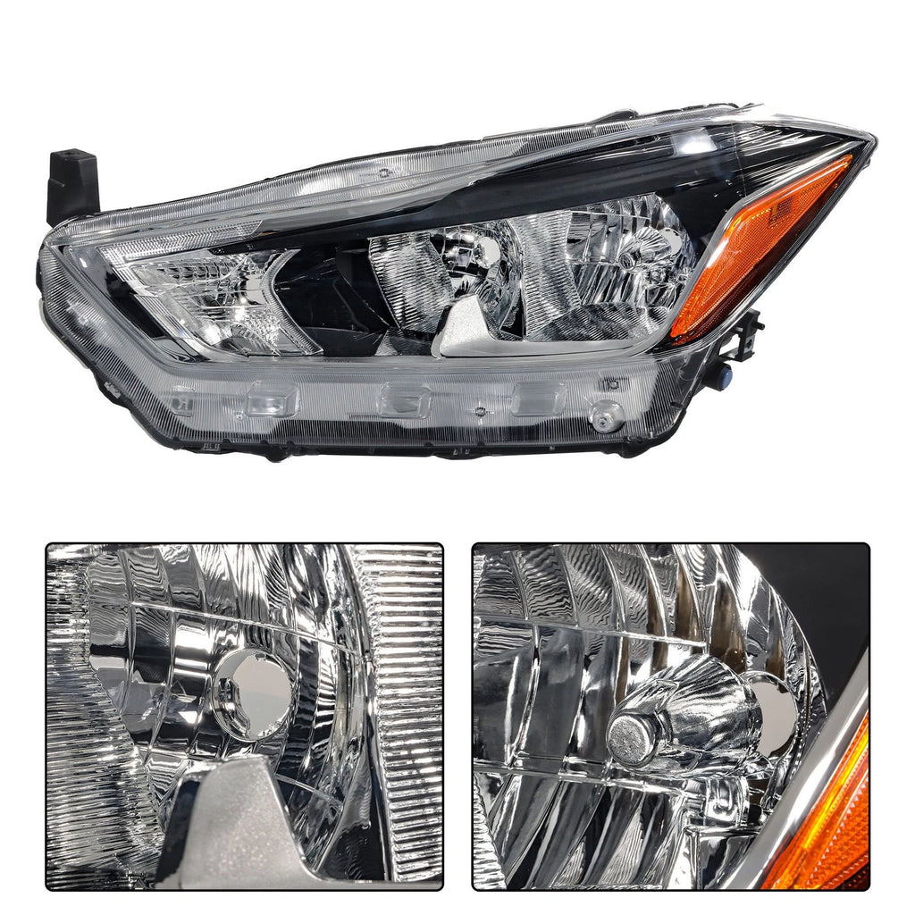 Right Side Chrome Halogen Headlight for Nissan Kicks (2018–2020)