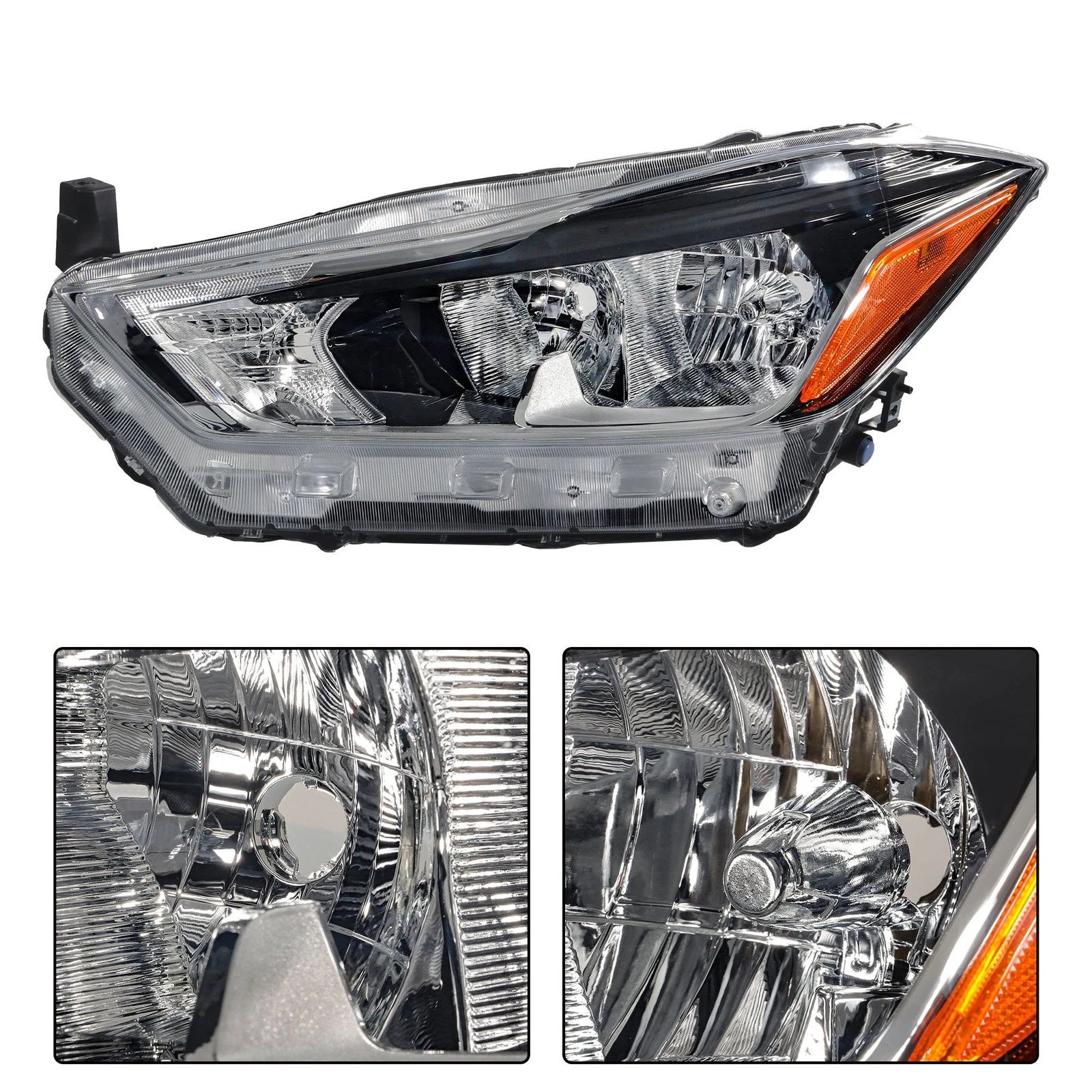 Right Side Chrome Halogen Headlight for Nissan Kicks (2018–2020)