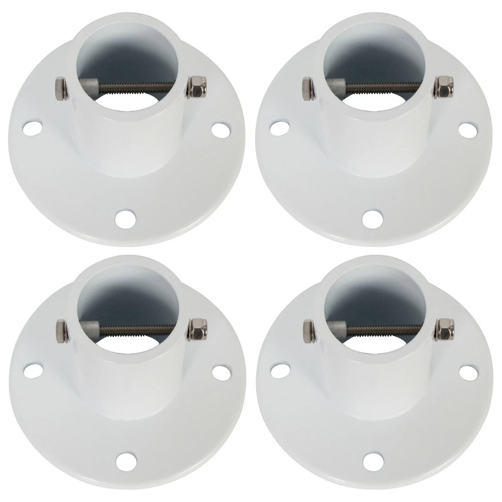 Set of 4 Aluminum Deck Flanges for In-ground Pool Slide