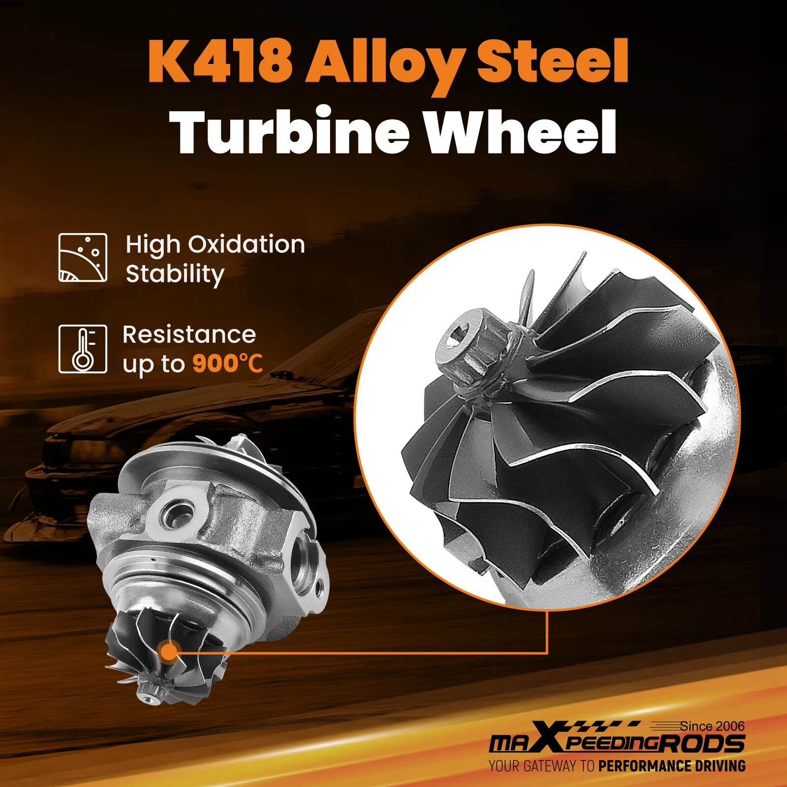 Turbocharger Cartridge for BMW X6 740i 740Li 3.0L (2011–2015) 240/225 KW