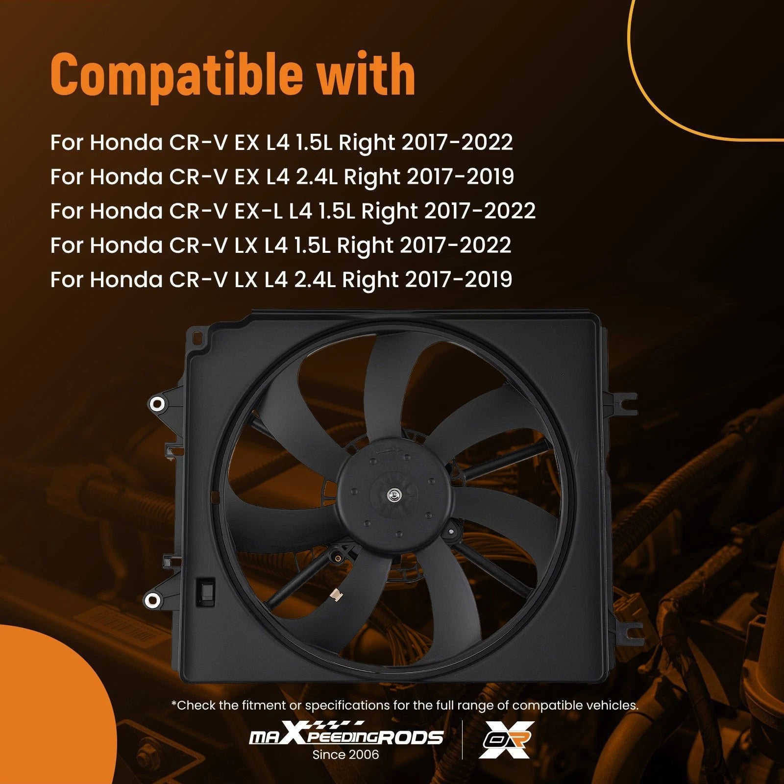Cooling Fan for Honda CR-V (2017-2022)