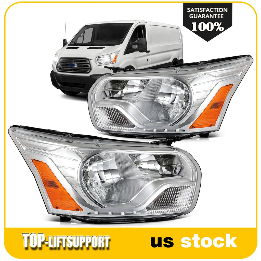 Pair Headlight Assembly for Ford Transit 150 250 350 (2015–2023)