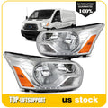 Pair Headlight Assembly for Ford Transit 150 250 350 (2015–2023)