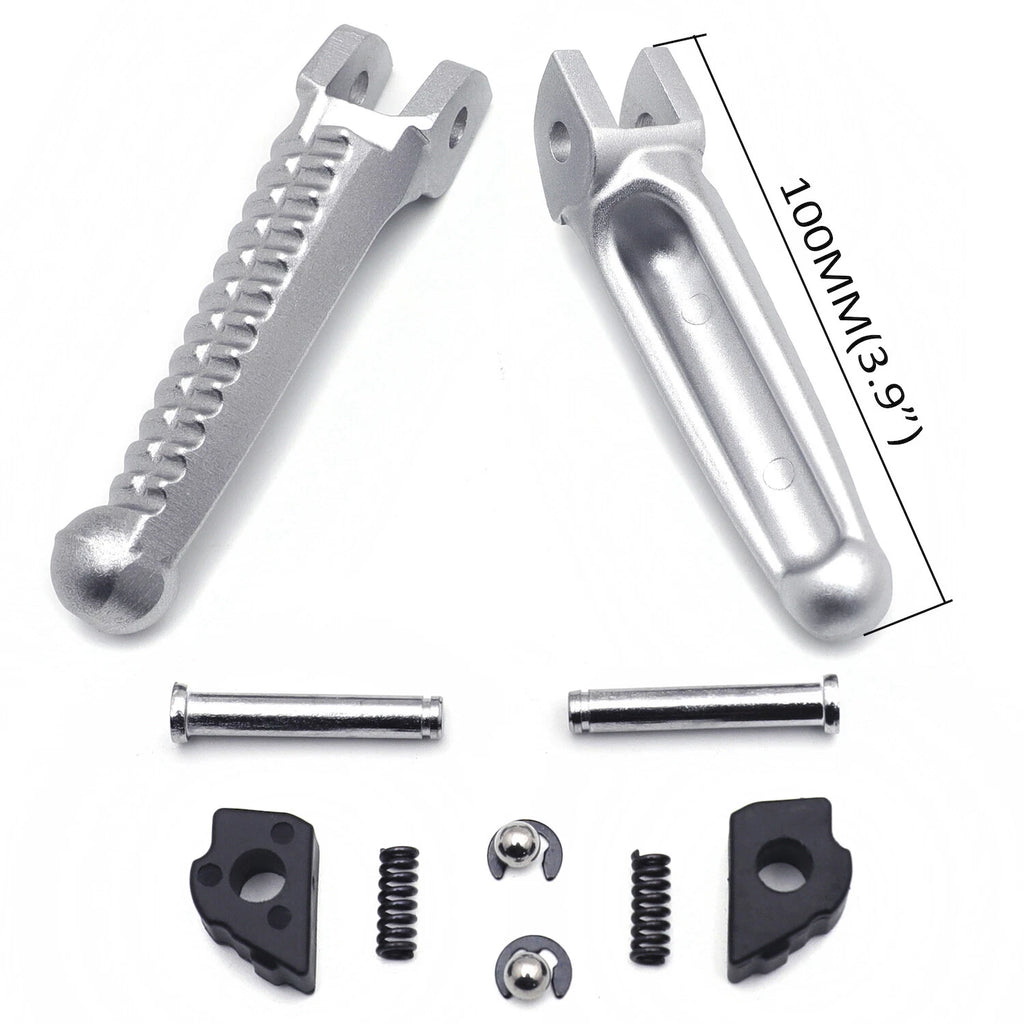 Silver Rear Passenger Footpeg Footrest for Ducati 848 (2008), 1098/S (2007-2008), 1098 (2010-2011)