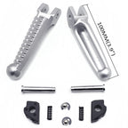 Silver Rear Passenger Footpeg Footrest for Ducati 848 (2008), 1098/S (2007-2008), 1098 (2010-2011)