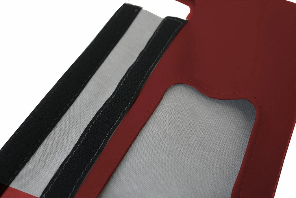 2PC Leather Sunvisors for Acura RSX (2002–2006) Red