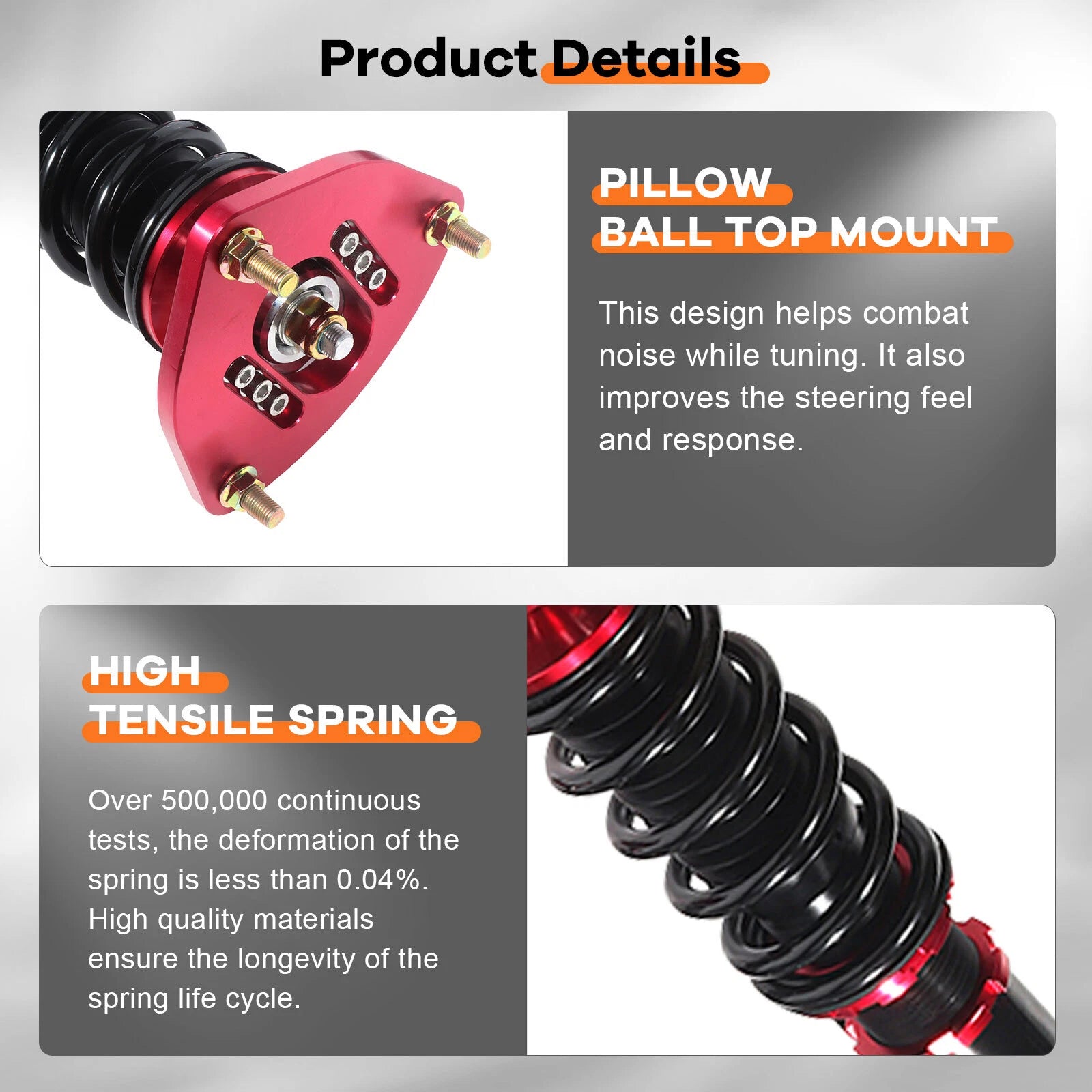 Coilovers for Hyundai Genesis Coupe (2011–2015) Adjustable Height Shocks