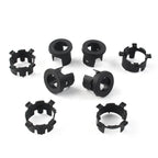8 Pcs Black ABS Front Bumper Radar Probe Brackets for Jeep Wrangler (2018-2022)