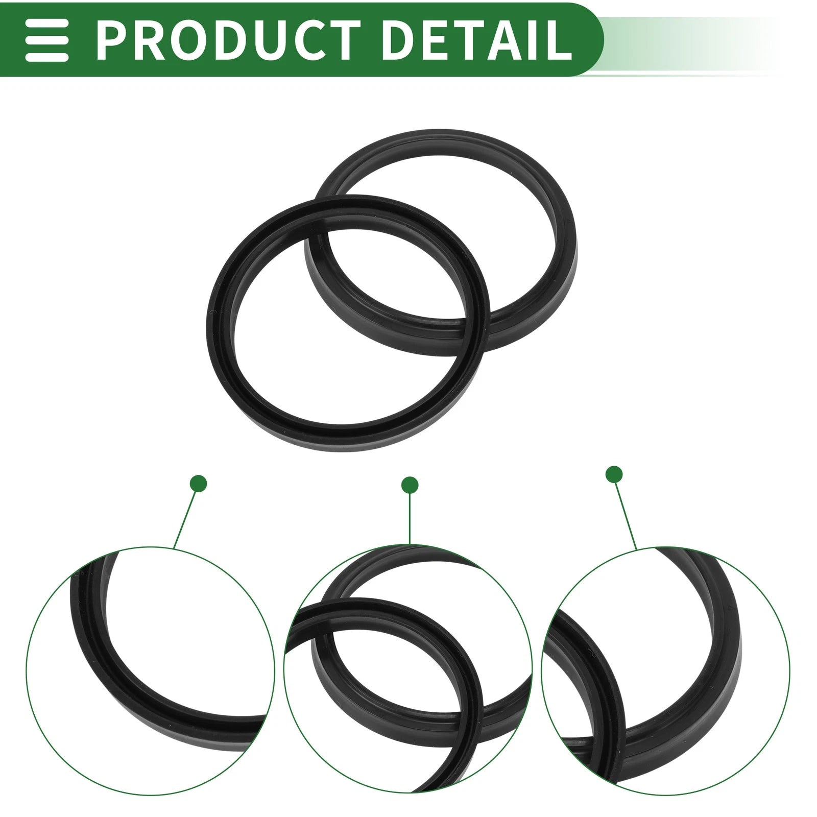 Set of 5 Oil Seal Ring 48x56x5mm NBR Rubber for Rotary Shaft
