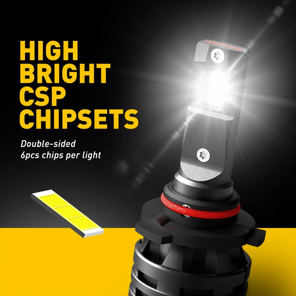 2X LED Headlight Bulbs for [Make Model]  6000K White 50000LM