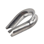 10 x 1/4 Wire Rope Cable Thimble for Marine Yacht 316 Stainless Heavy Duty