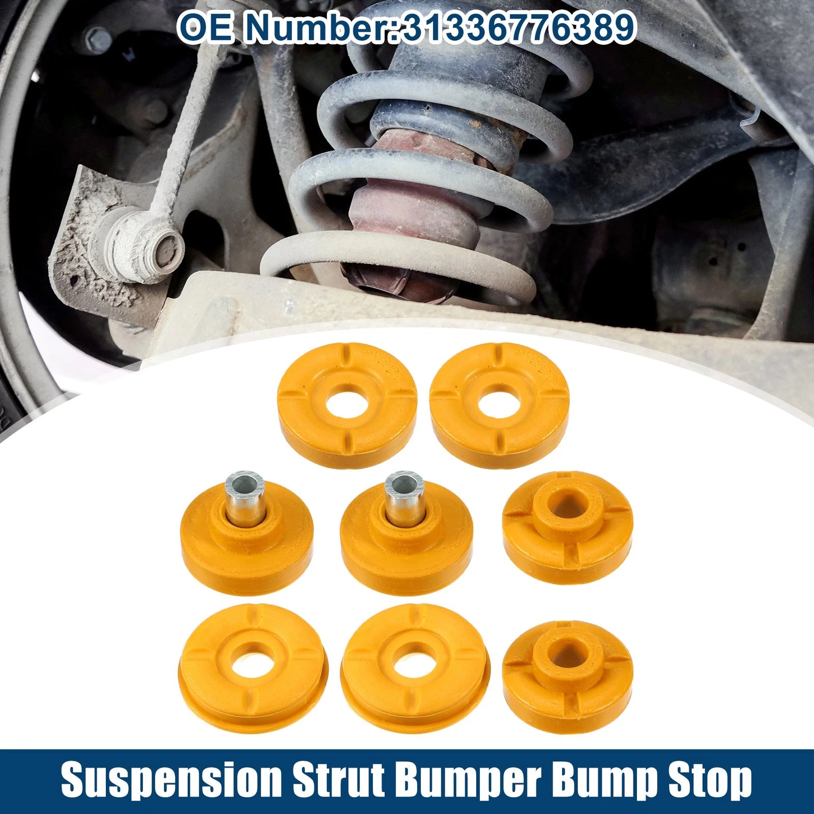 Set of 1 Suspension Strut Bumper for BMW X6 (2014) No.31336776389 Yellow