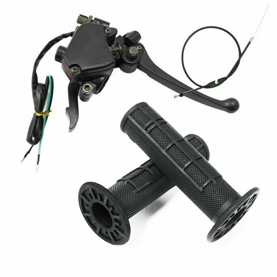 Throttle Cable Brake Lever Grips Set for 50cc 70cc 90cc 110cc 125cc ATV