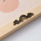 5pcs Antique Bronze Flower Cabinet Drawer Knob Pull Handle for Jewelry Box