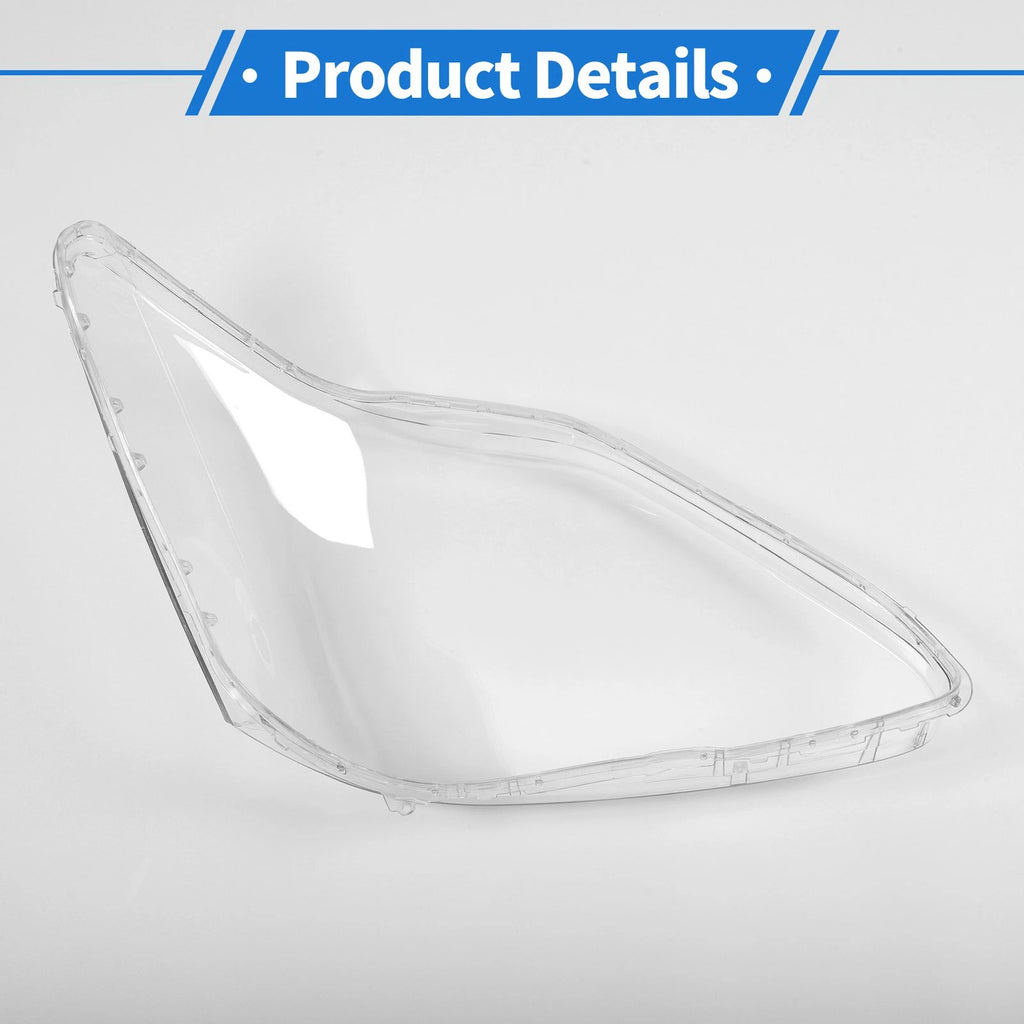 1 Pcs Headlight Lens Cover for Lexus LS430 (2004–2006) PC Clear