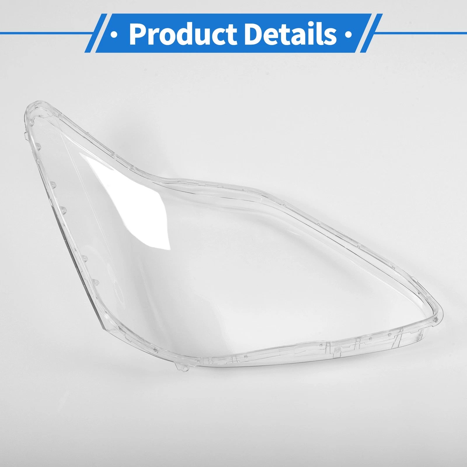 1 Pcs Headlight Lens Cover for Lexus LS430 (2004–2006) PC Clear