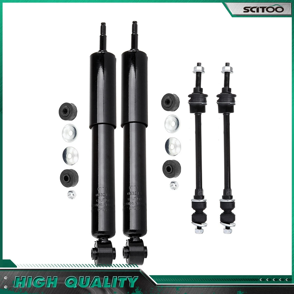 Set of 4 Front Shock Absorbers & Sway Bar Links for Dodge Ram 1500 (2002–2005)