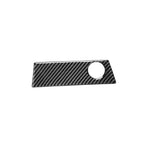 Cigarette Lighter Panel Trim Cover for Audi A4 B9 A5 (2017–2023) Carbon Fiber Black
