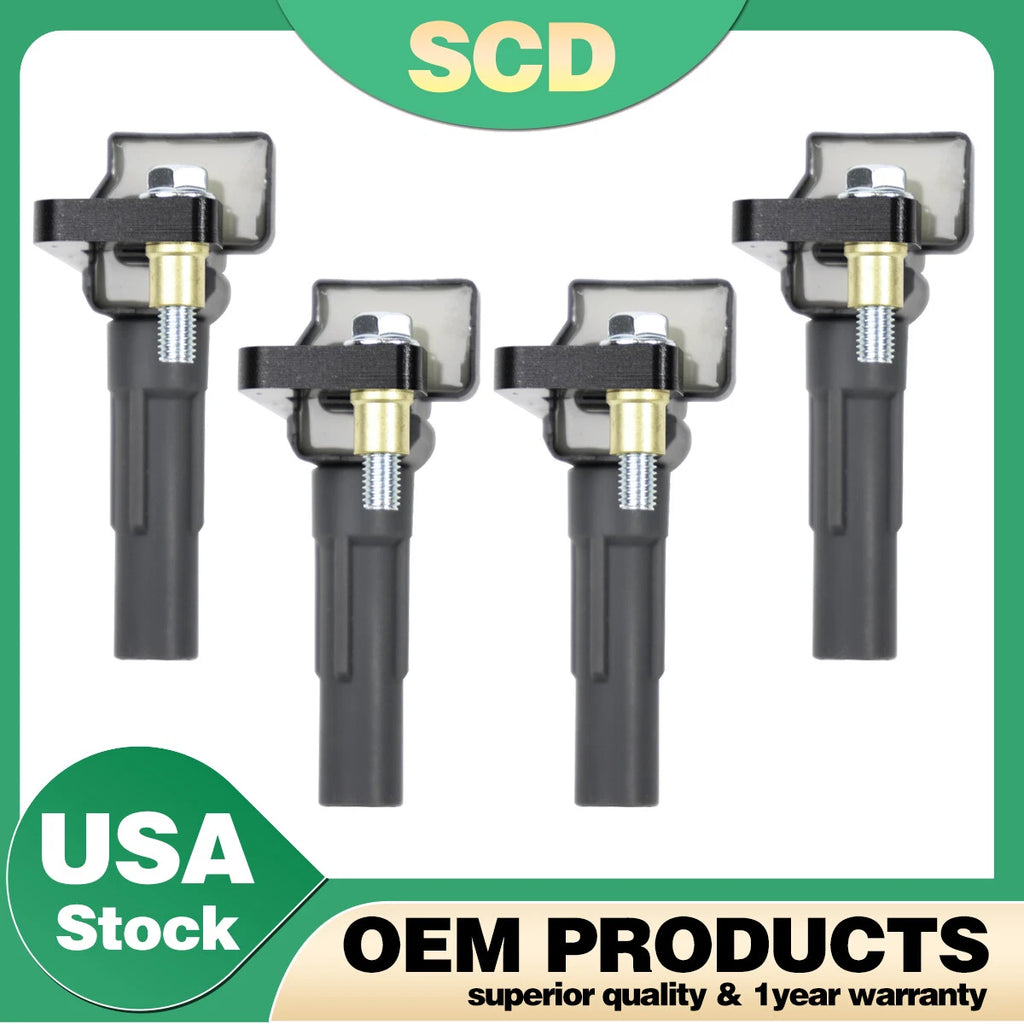 Set of 4 Ignition Coils for Subaru Impreza Legacy Forester WRX (22433AA601, 22433AA600)