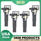 Set of 4 Ignition Coils for Subaru Impreza Legacy Forester WRX (22433AA601, 22433AA600)