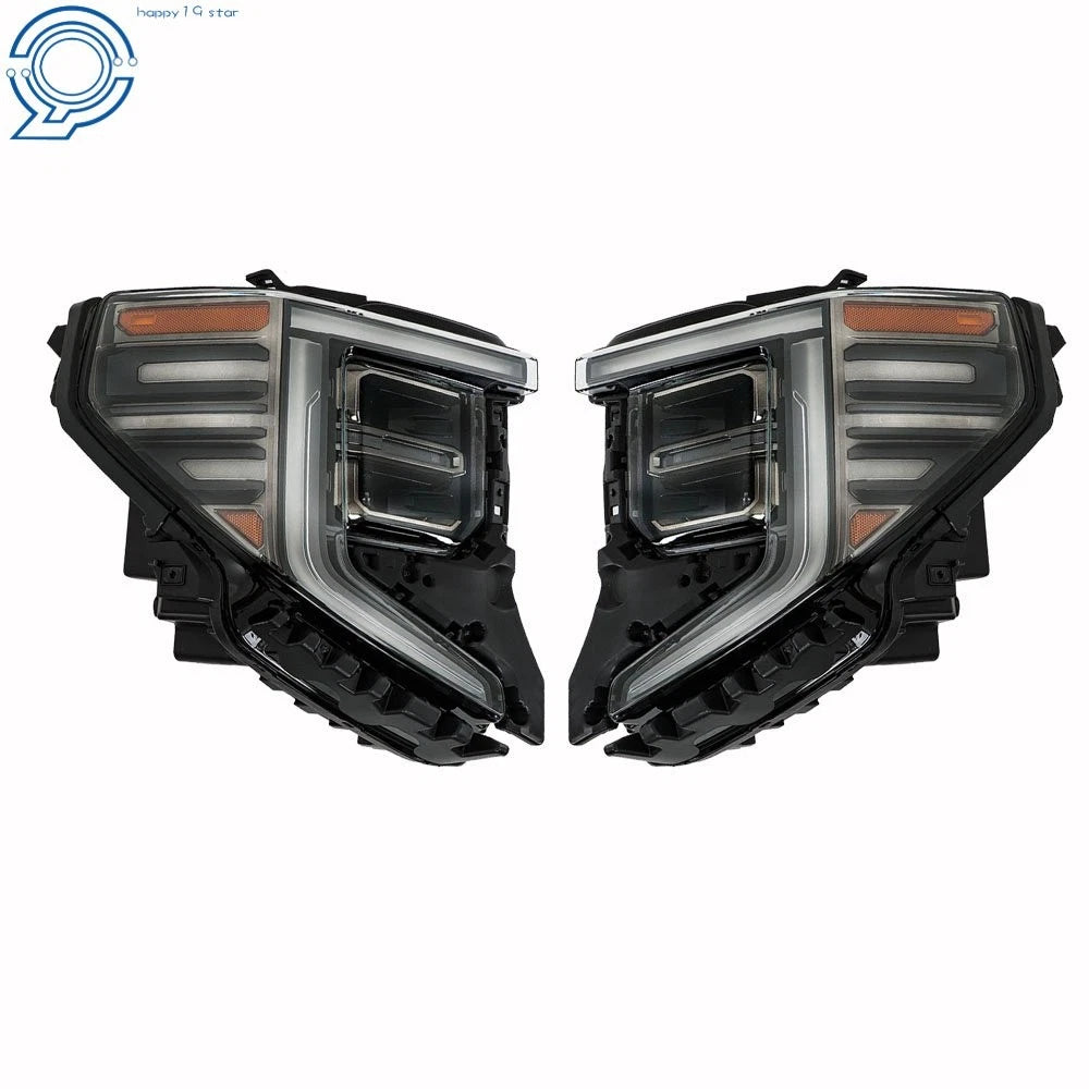 Set of 2 LED Headlights Assembly for GMC Sierra 1500 AT4/AT4X (2022–2024)