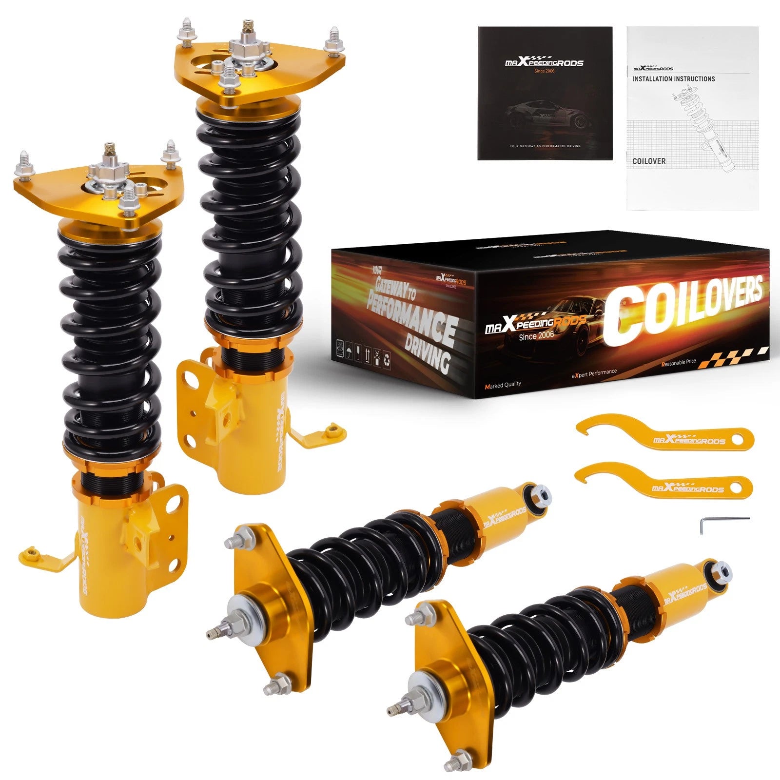 Coilovers 24 Level Adj. Damper Suspension Kit for Subaru BRZ Scion FR-S (2012–2020)
