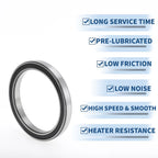 Deep Groove Ball Bearing 6818DDU for Scooter Skateboard Wheel (90x115x13mm)