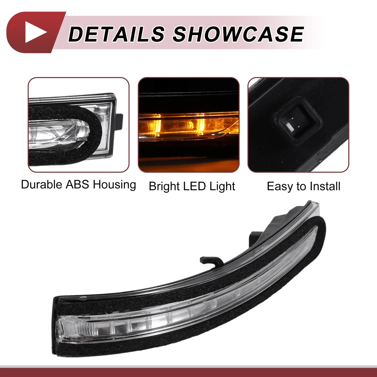 Front Left LED Mirror Turn Signal Light for Kia Optima (2011–2014) No.876132T000