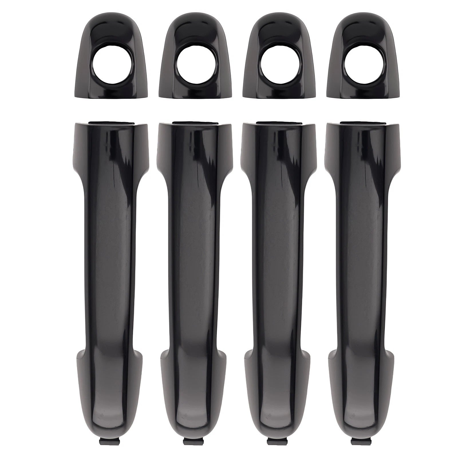 Black Door Handle Set for Hyundai Elantra (2006–2010)