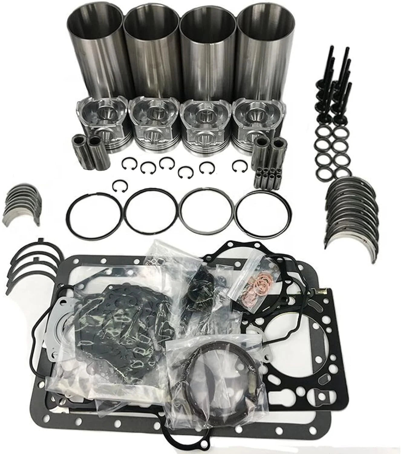 Overhaul Rebuild Kit for Isuzu NPR NQR GMC W3 W4 W5 (4HE1 4HE1T)