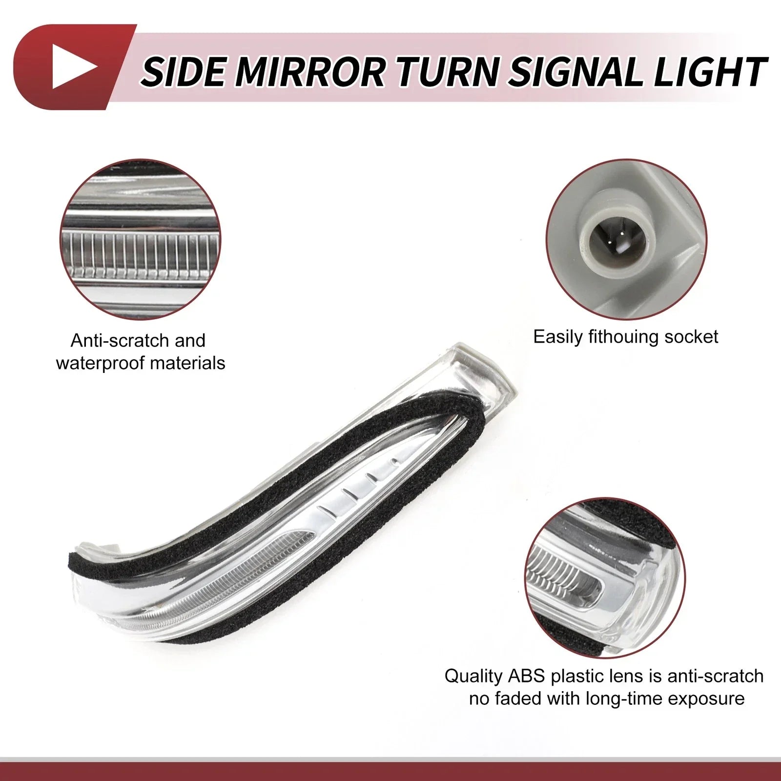 Car Mirror Turn Signal Light for Hyundai Santa Fe 2013-2016 Right LED