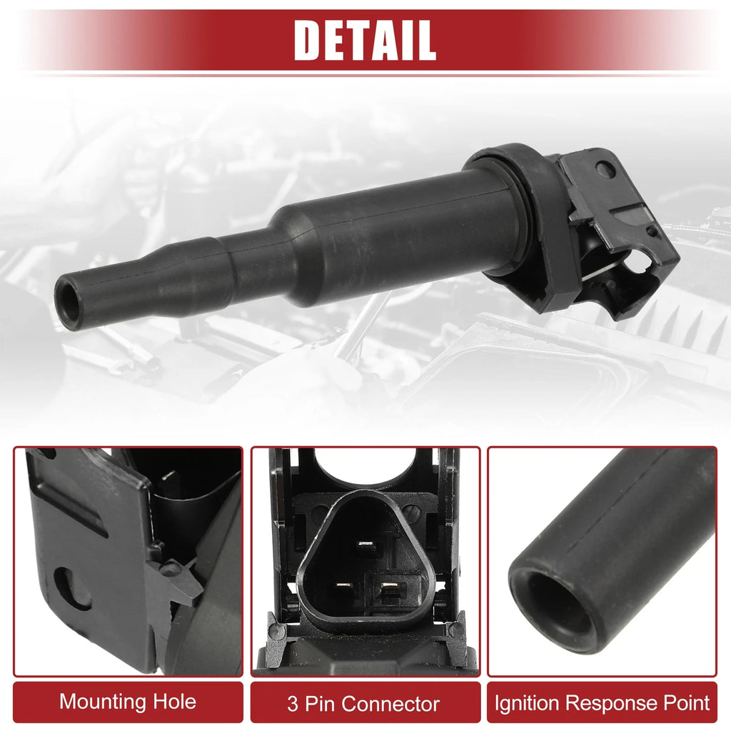 Set of 4 Ignition Coil Packs for BMW 128i (2008–2013)