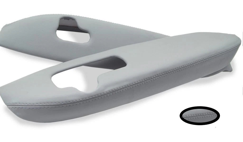 Leather Synthetic Door Panel Armrest Cover for Acura RL (2005–2012) Gray