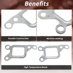Set of 4 Exhaust Manifold Header Gaskets for Mitsubishi L200 (1996–2005) ME201356