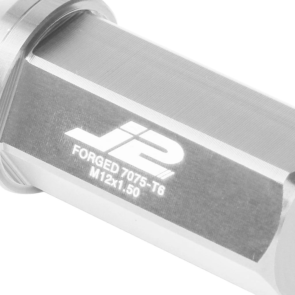 Set of 20 J2 7075 Forged Aluminum M12x1.5 Close-End Lug Nuts for Universal