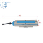 4" Double Lock CNC Precision Vise for Machine Work (20" Overall Length)