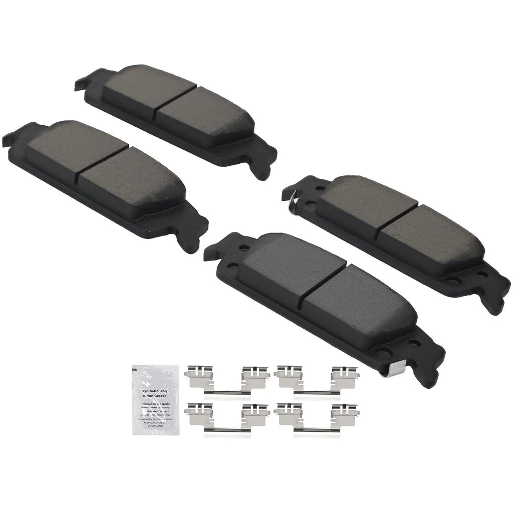 Rear Ceramic Brake Pads Kit for Chevrolet Silverado 1500/GMC Sierra 1500 (2014–2018)