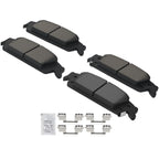 Rear Ceramic Brake Pads Kit for Chevrolet Silverado 1500/GMC Sierra 1500 (2014–2018)