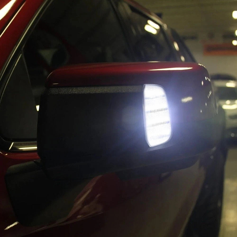 Side Mirror Puddle Lights for Silverado Sierra 1500 (2019–2022) Smoked White