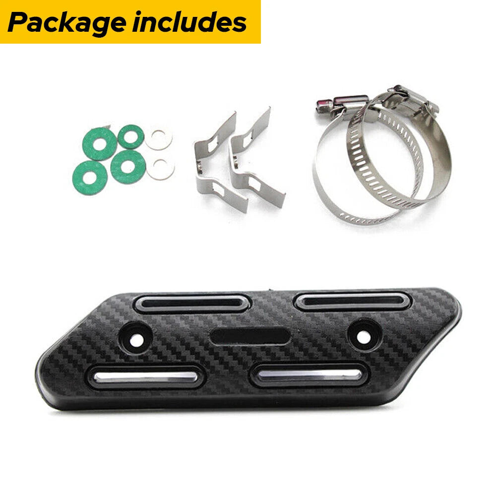 Aluminum Exhaust Muffler Pipe Heat Shield Cover for Motorcycle (Universal)