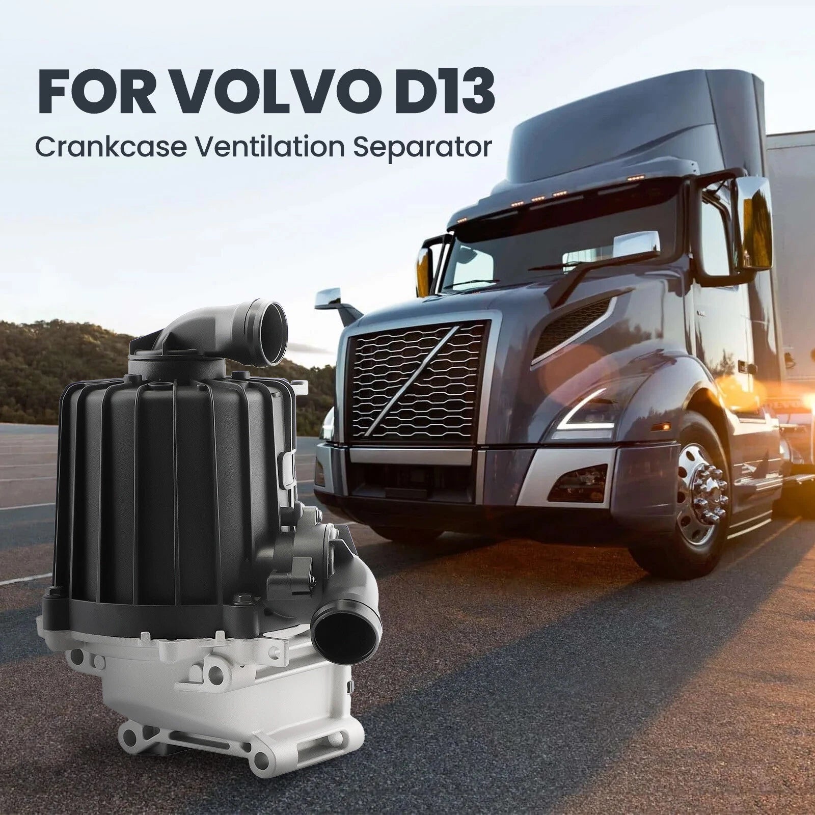 Oil Separator with Gasket for Volvo D13 (2013–2023)