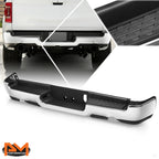 Rear Step Bumper for Ram 1500 (2019–2024) Dual Exhaust Cutout, No Park Sensor Holes