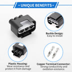 Set of 1 3 Pin Radiator Cooling Fan Connector Plug for Hyundai Kia