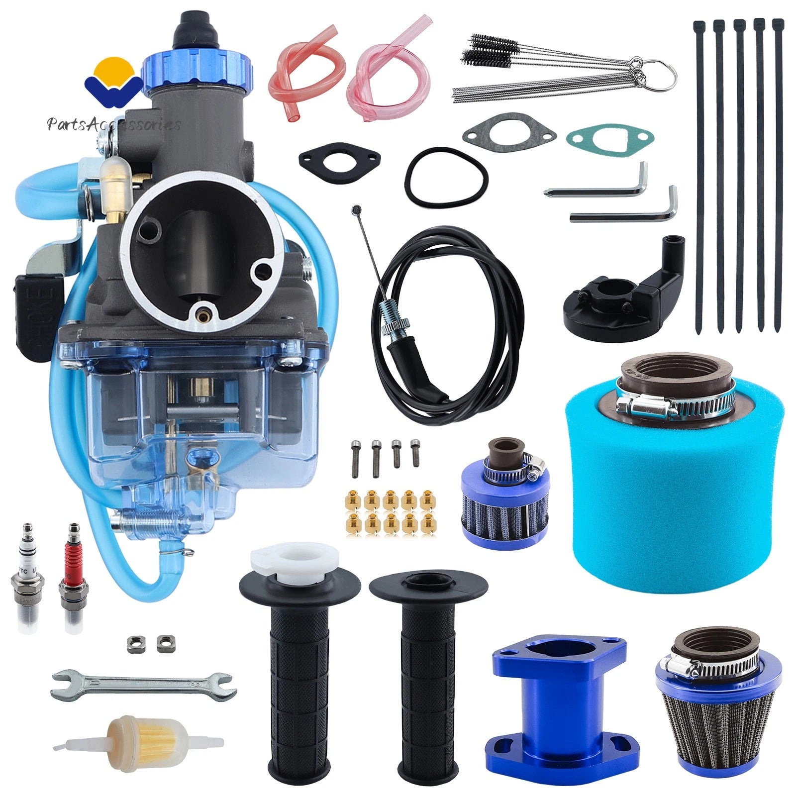 VM22 Carburetor Throttle Cable Jet Kit for 212cc GX160 CT200U BT200X (2010–2023)