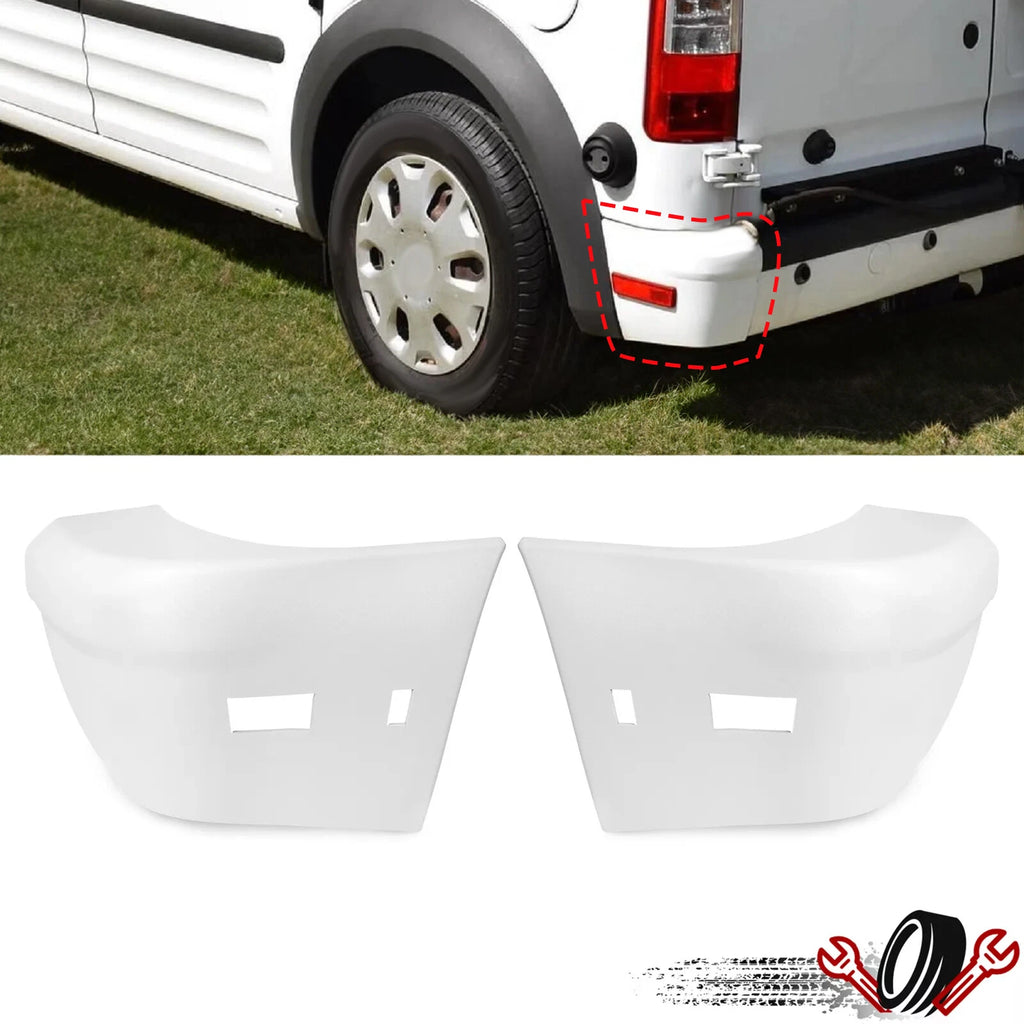 Bumper End Set for Ford Transit Connect (2010–2013) Textured Rear