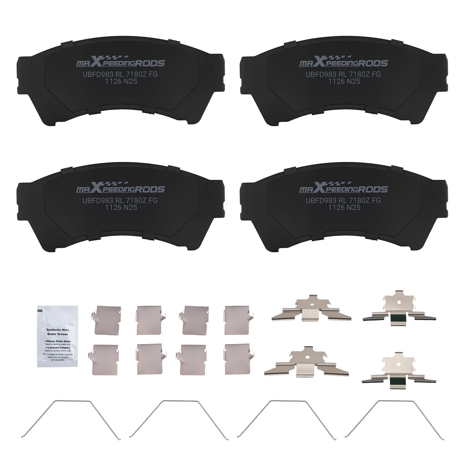Rear Ceramic Brake Pads Kit for Ford Fusion, Lincoln MKZ (2006–2012)