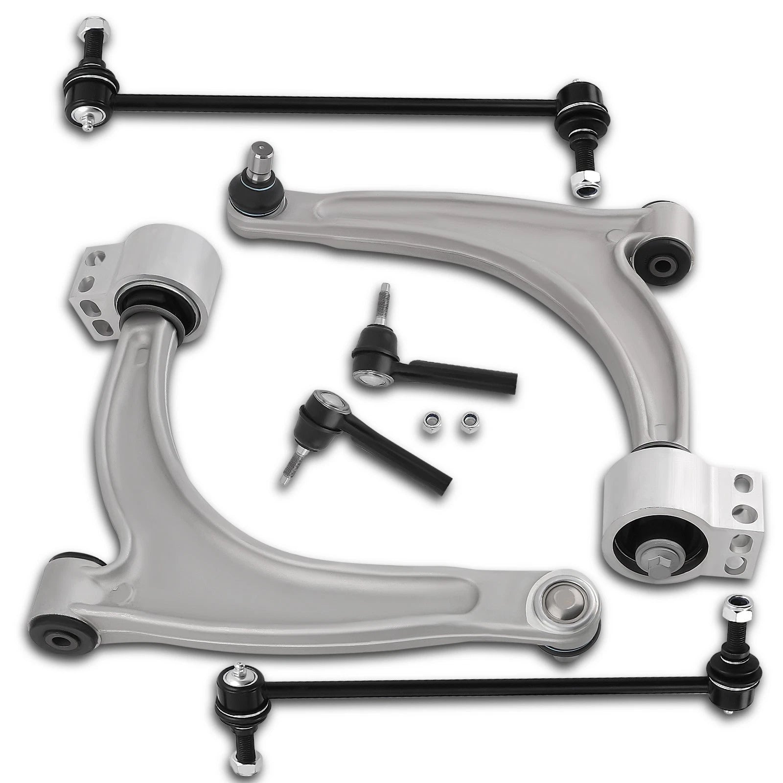 Front Lower Control Arm Sway Bar Tie Rod for 2004-2012 Chevy Malibu & 2005-2010 Pontiac G6