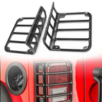 Rear Steel Taillight Cover Protector for Jeep Wrangler Unlimited (2007–2017)