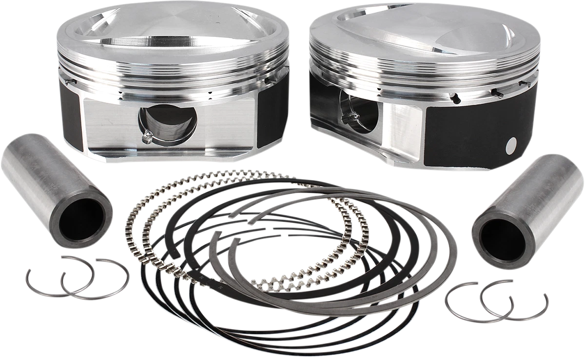S&S Cycle High Compression Piston Kit for Harley 110" Twin Cam CVO (2001–2017)